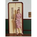 Polyester/Cotton With Print Knee Length Dress Polyester/Cotton With Print Knee Length Dress