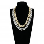 Men's Moissanite Inlaid Necklace