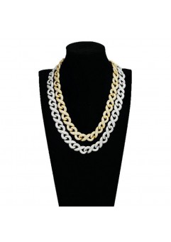 Men's Moissanite Inlaid Necklace